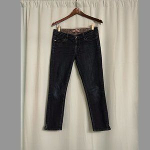 Paige Jeans Womens Sz 27 Dark Wash Capri Crop Laguna Stretch Denim Pants